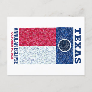 Texas Annular Eclipse Postcard Vykort