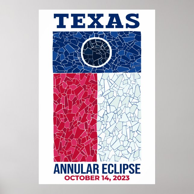 Texas Annular Eclipse Poster (Framsidan)