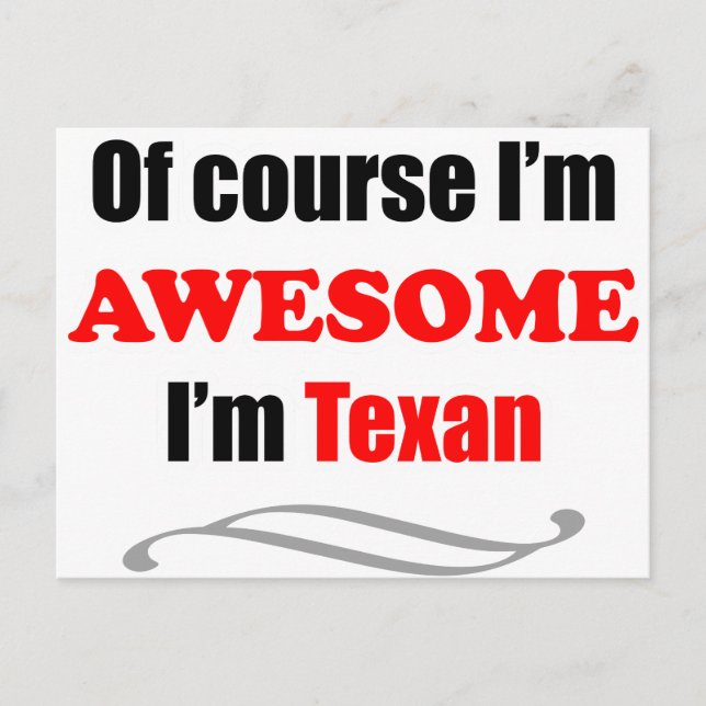 Texas är enorm vykort (Framsida)