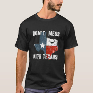 Texas är inte med Longhorn Lone Star State T Shirt