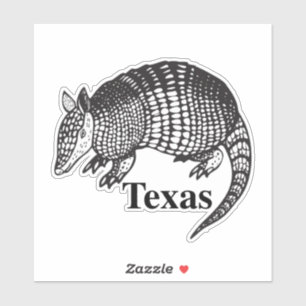 Texas Armadillo Klistermärken