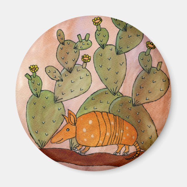 Texas Armadillo Magnet (Framsidan)