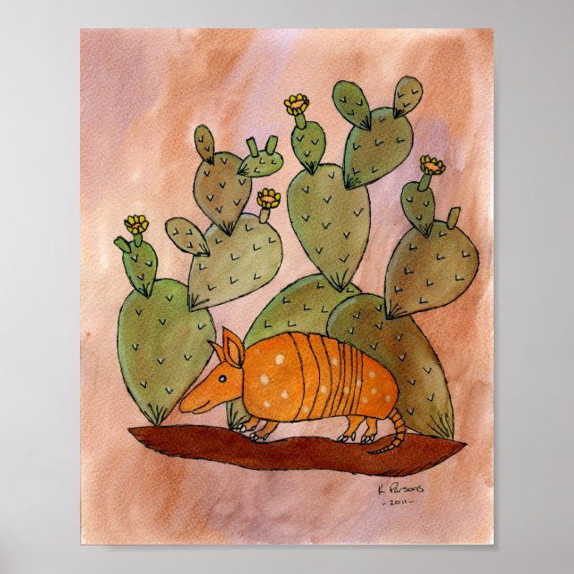 Texas Armadillo Poster (Framsidan)