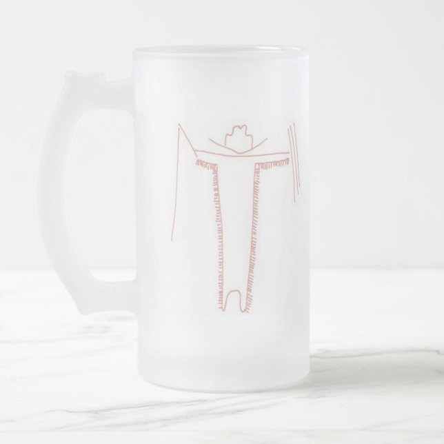 Texas Atlatl anslutningöl Stein Frostat Ölglas (Vänster)