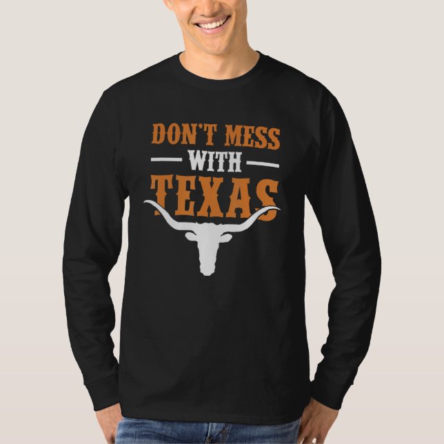 Texas Austin Dallas TX Alamo Souvenir Texan Lone S T Shirt (Framsida)
