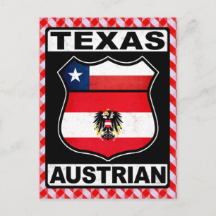 Texas Austrian American Card Vykort