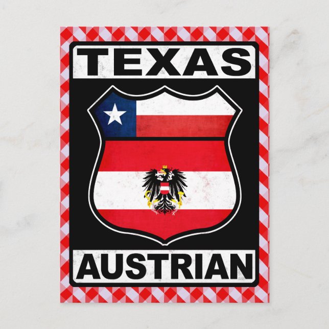 Texas Austrian American Card Vykort (Framsida)