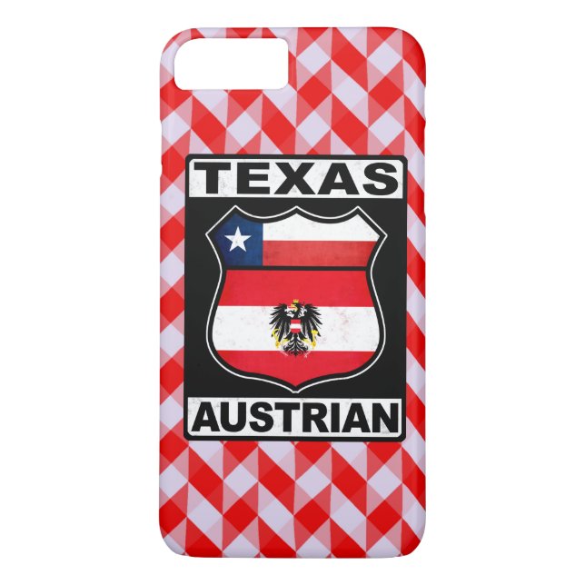 Texas Austrian American Mobile Fodral Case-Mate iPhone Skal (Baksida)