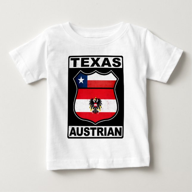 Texas Austrian American Tee Shirt (Framsida)