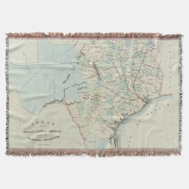 Texas av Amerikas förenta stater Filt (Framsidan)