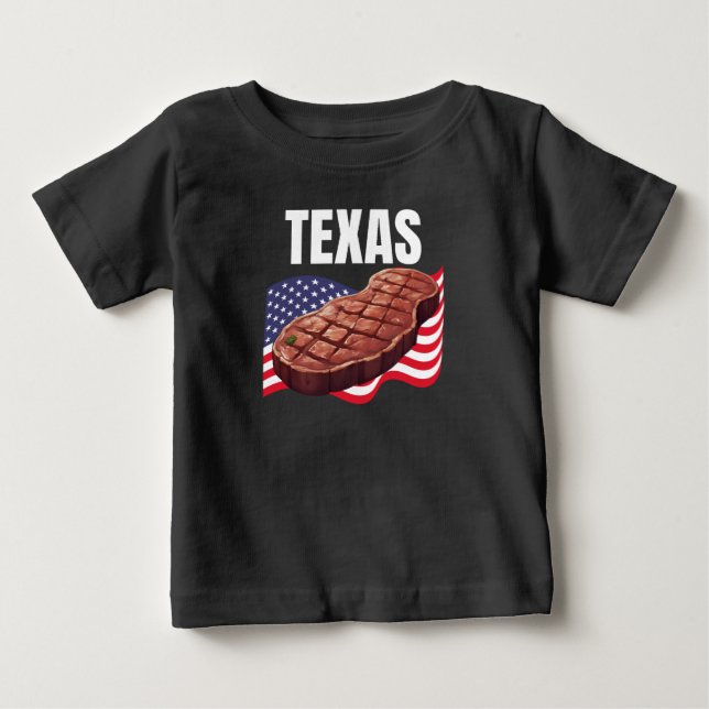Texas Baby Bra Jersey Mörk T Shirt (Framsida)