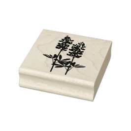 Texas Backe Land Blånät Rubber Art Frimärke Stämpel