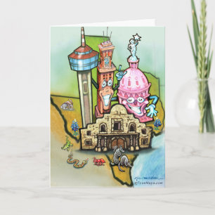 Texas Backe Land Kort