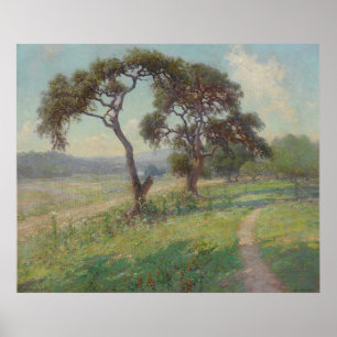 Texas Backe Land Landskap, Onderdonk Poster