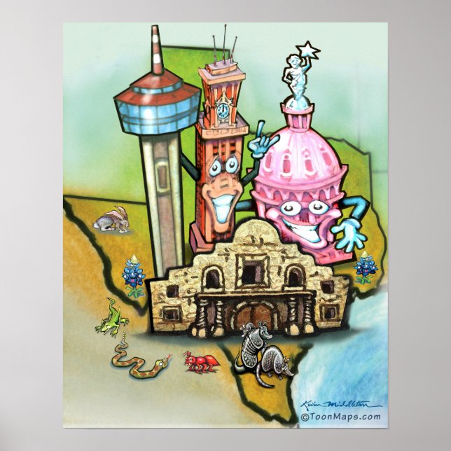 Texas Backe Land Poster (Framsidan)