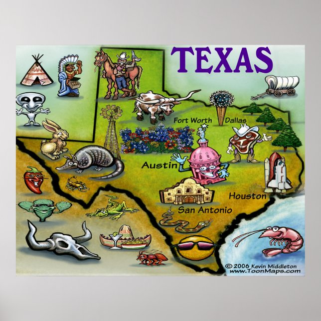 Texas Backe Land Poster (Framsidan)