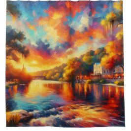 "Texas Backe Land: River Sunset"