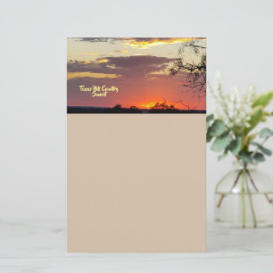 Texas Backe Land Sunset Stationary
