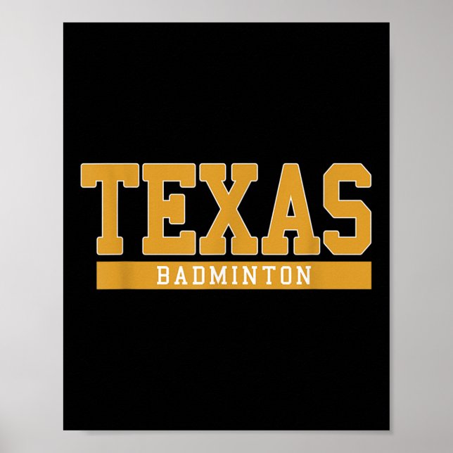 Texas Badminton  Poster (Framsidan)