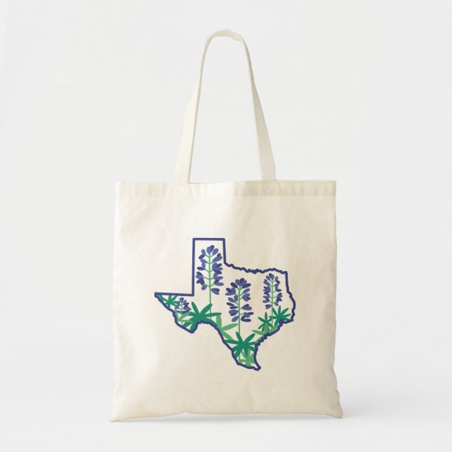 Texas Bag, Texas State Bag, Texan Bag, Texas Tygkasse (Framsidan)