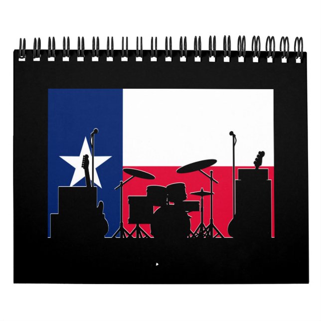 Texas Band på scenen Kalender (Omslag)