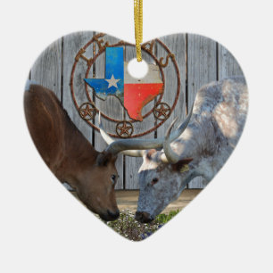 Texas Barn Art Julgransprydnad Keramik