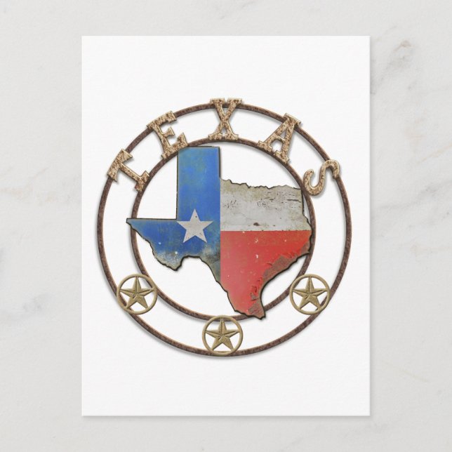 Texas Barn Art Postcard Vykort (Framsida)