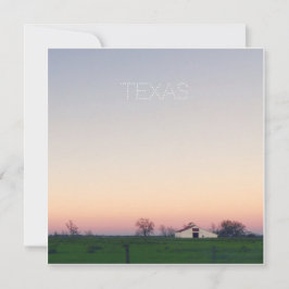Texas Barn at Sunset
