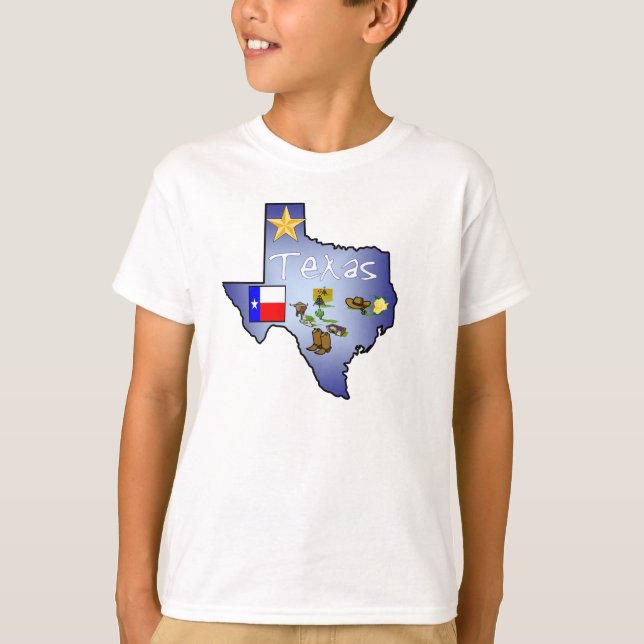 Texas barnT-tröja T Shirt (Framsida)