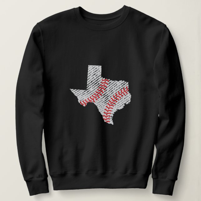 Texas Baseball Mamma Personlig Baseball Stitching T Shirt (Design framsida)