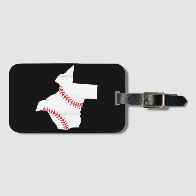 Texas Baseboll State rolig Texas Baseboll  Bagagebricka (Framsida horisontal)