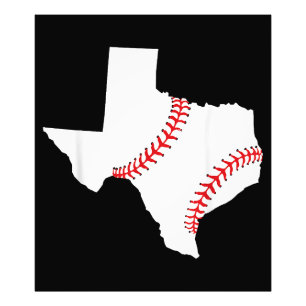 Texas Baseboll State rolig Texas Baseboll  Fototryck