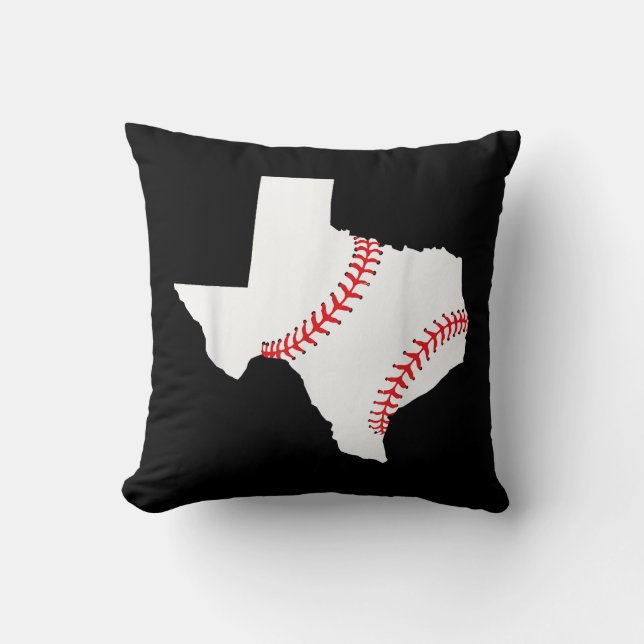 Texas Baseboll State rolig Texas Baseboll  Kudde (Framsida)