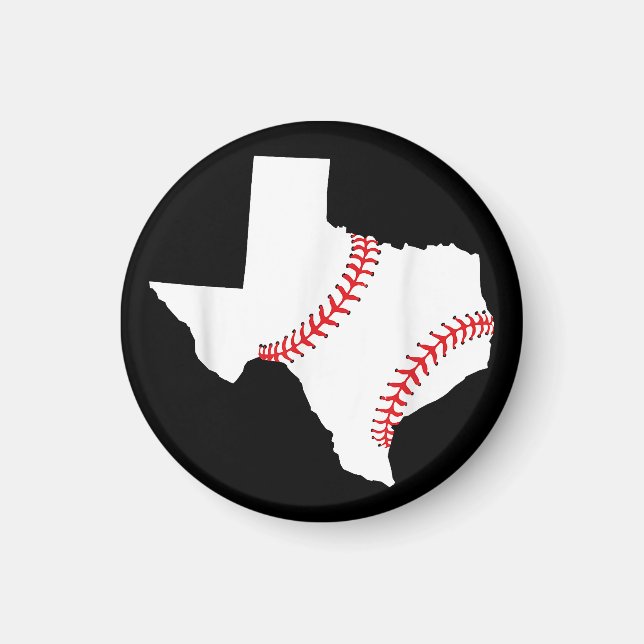 Texas Baseboll State rolig Texas Baseboll  Magnet (Framsidan)