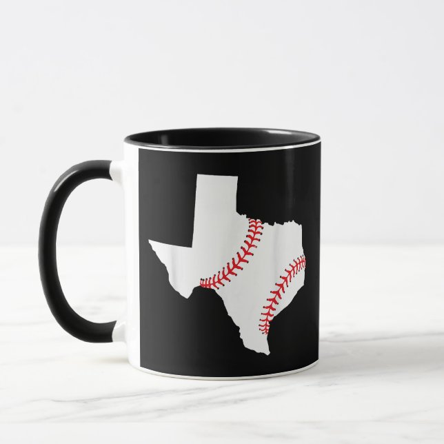 Texas Baseboll State rolig Texas Baseboll  Mugg (Vänster)