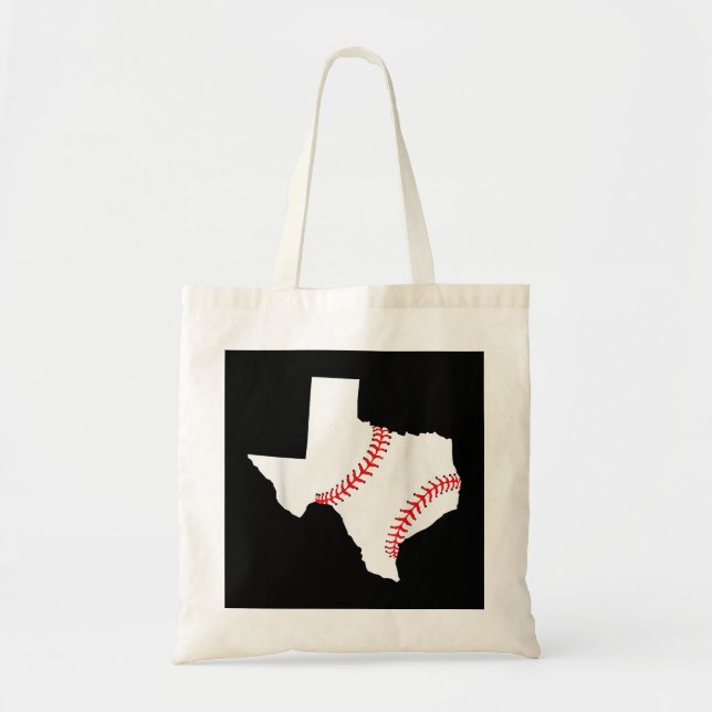 Texas Baseboll State rolig Texas Baseboll  Tygkasse (Framsidan)