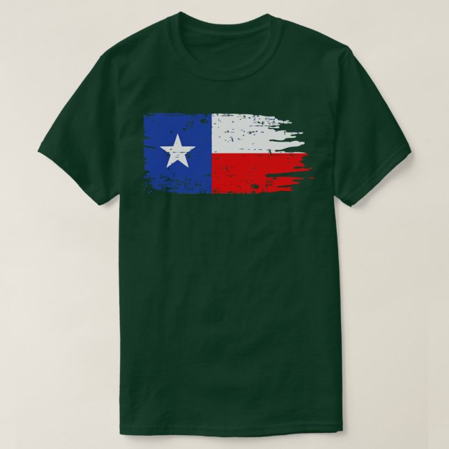 Texas Battle Flagga T Shirt (Design framsida)