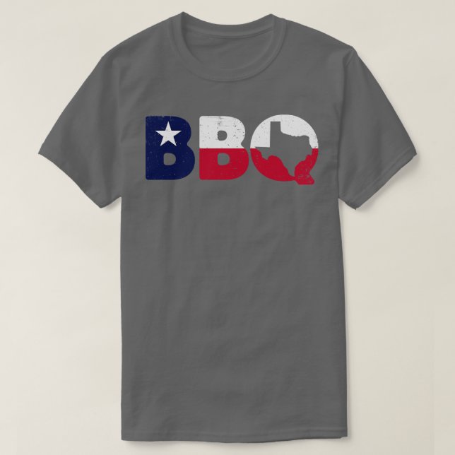 Texas BBQ Barbecue T Shirt (Design framsida)
