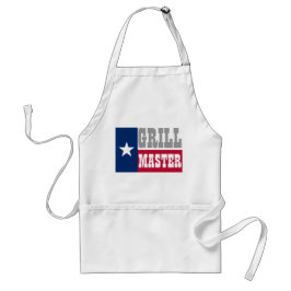 Texas BBQ förkläde för grillmästare | Texas flagga