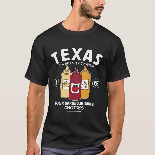 Texas BBQ-sås T Shirt (Framsida)