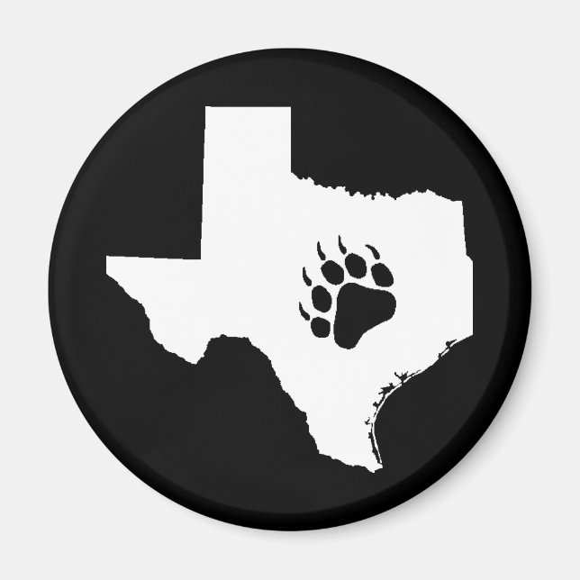 Texas Bear Tass Magnet (Framsidan)
