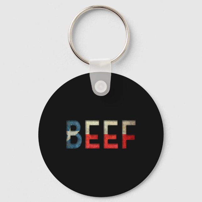 Texas Beef Hjärtat Av Rbecue  Nyckelring (Framsida)