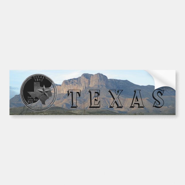 Texas berg bildekal (Framsidan)