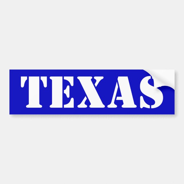 Texas Bildekal (Framsidan)