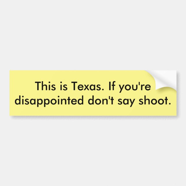 Texas bildekalklistermärke bildekal (Framsidan)