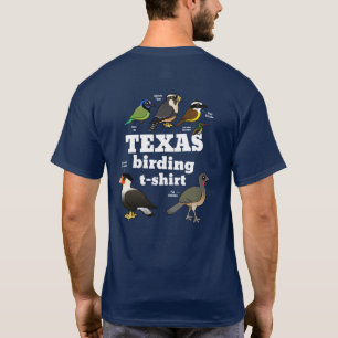 Texas Birding T-Shirt (design på baksidan)