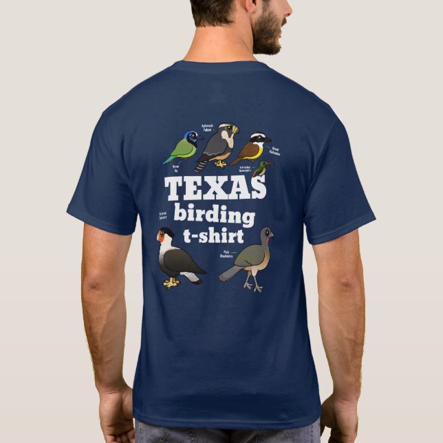 Texas Birding T-Shirt (design på baksidan) (Baksida)