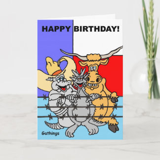 TEXAS BIRTHDAY CARD KORT