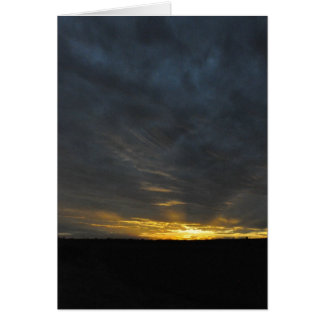 Texas Blackland Sunset Hälsningskort