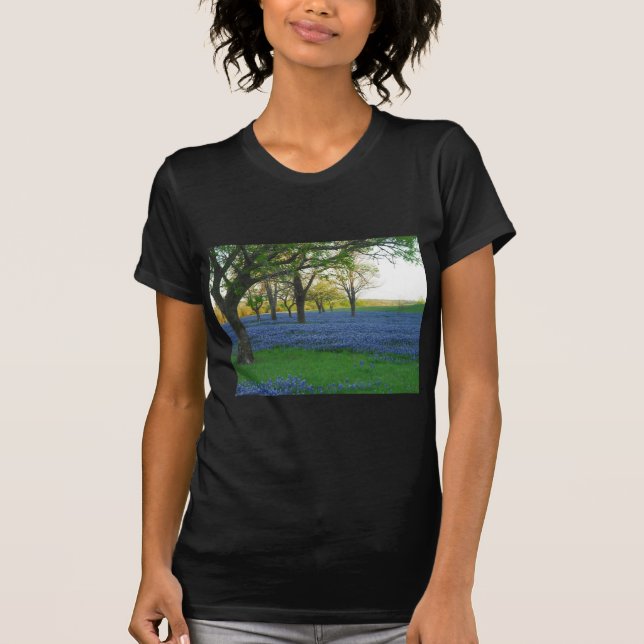 Texas blåtthättor t-shirt (Framsida)